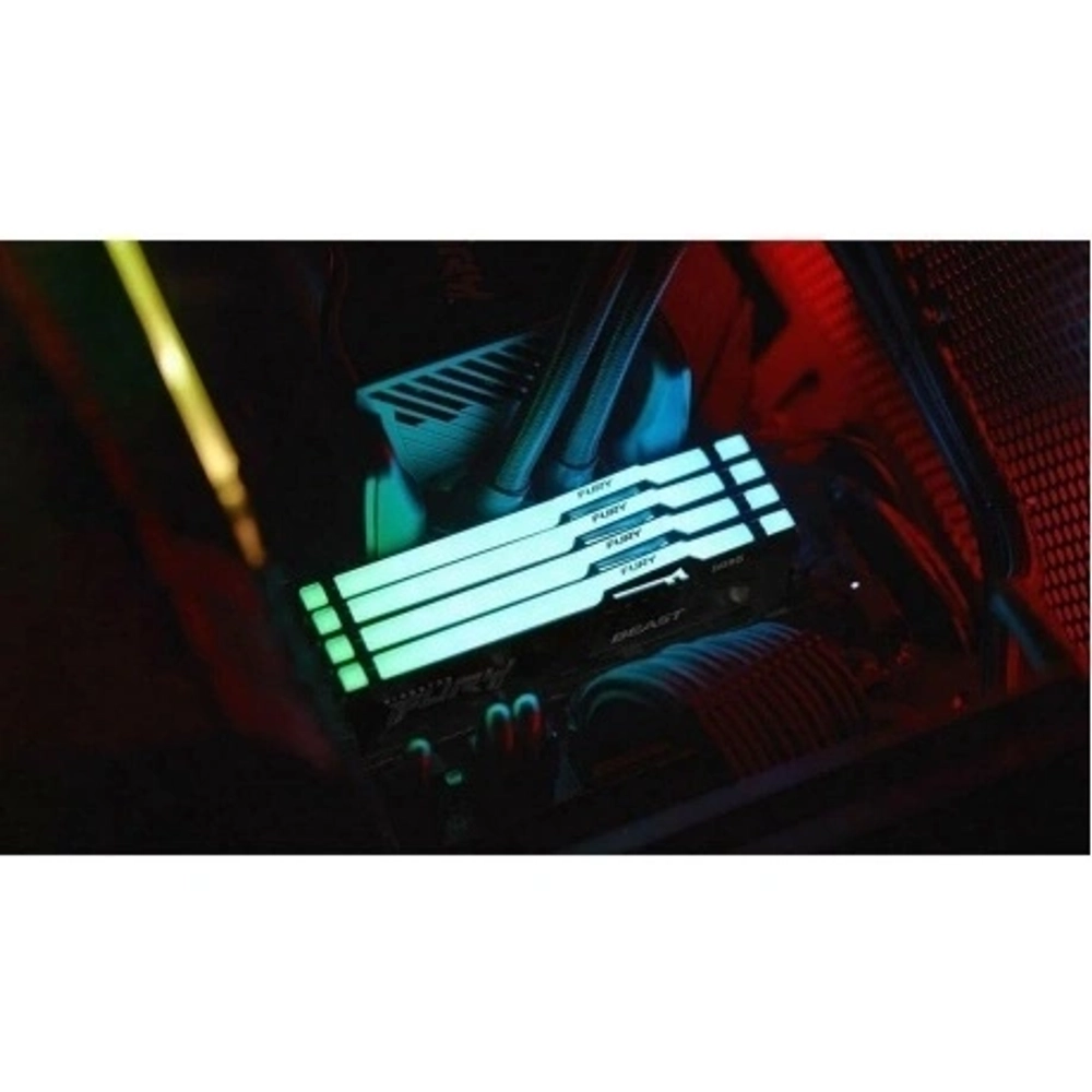 Оперативная память Kingston FURY Beast Black RGB XMP CL40 DDR 5 DIMM 32Gb 5200Mhz (KF552C40BBA-32)