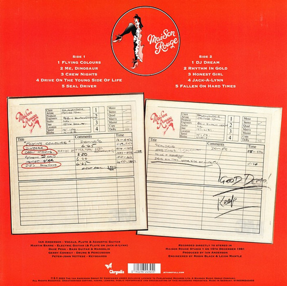 Jethro Tull / The Broadsword And The Beast (The 40th Anniversary Vinyl Edition)(Deluxe Edition)(4LP)