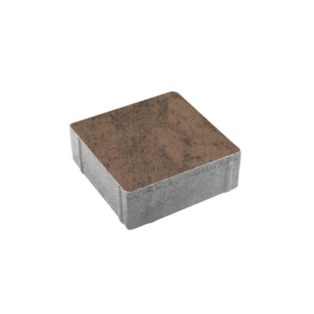 Тротуарная плитка КВАДРАТ 200х200 мм - Листопад гладкий Шелковица