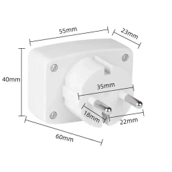 Цифровой вольтметр в розетку-ночник, для бытовой сети 220-230В, DM55-1