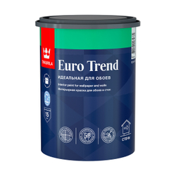 TIKKURILA EURO TREND Интерьерная краска для обоев и стен, база A, 0,9 л