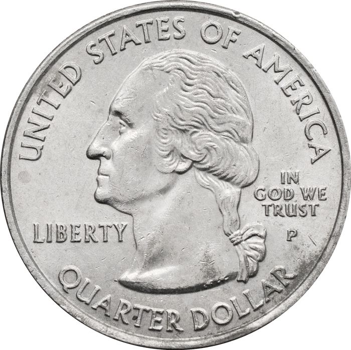 25 центов (1/4 доллара, квотер) 2006 США «Штат Южная Дакота» (P) VF-XF