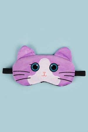 Маска для сна Sleepy, Фиолетовый кот