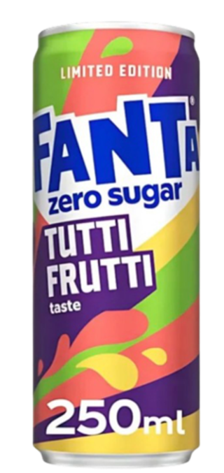 Газированный напиток Fanta Zero со вкусом Тутти фрутти