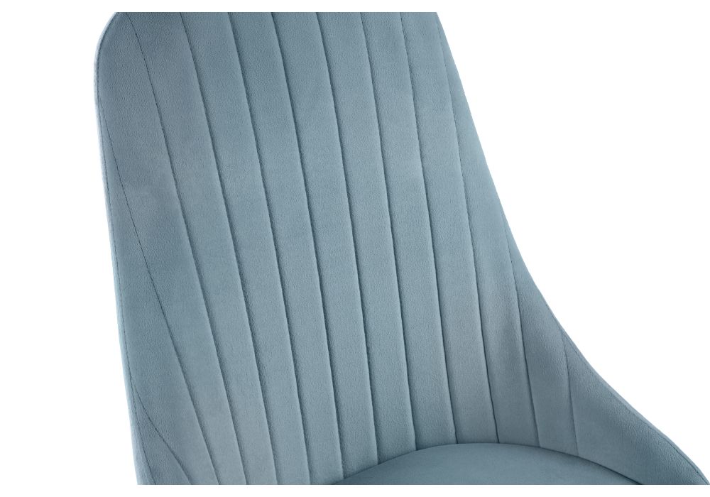 Стул на металлокаркасе Kora light blue / black