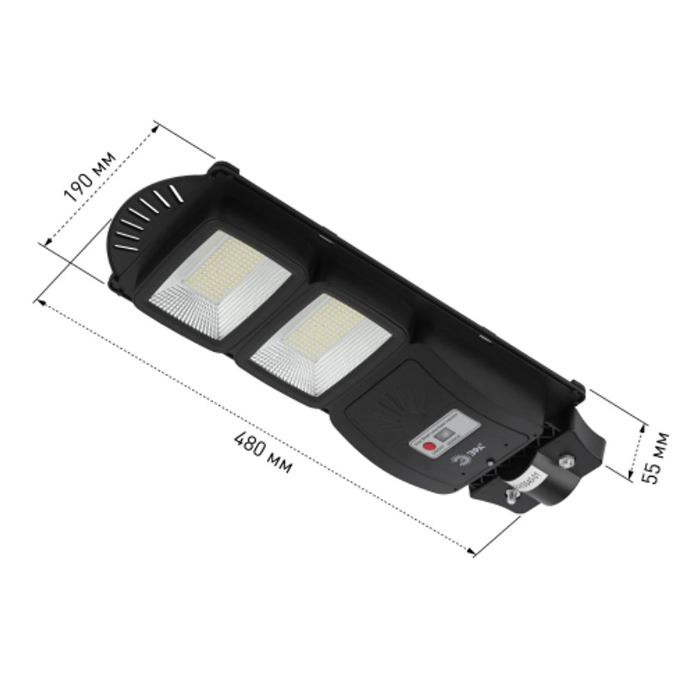 ЭРА Консольный светильник на солн. бат.,SMD, 40W, с датч. движ., ПДУ, 700lm, 5000К, IP65