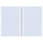 Тетрадь А4, 96 л., ОФИСМАГ, гребень, клетка, обложка картон, ОДНОТОННАЯ, 402794