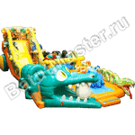 Коммерческий надувной батут "Нильский крокодил"