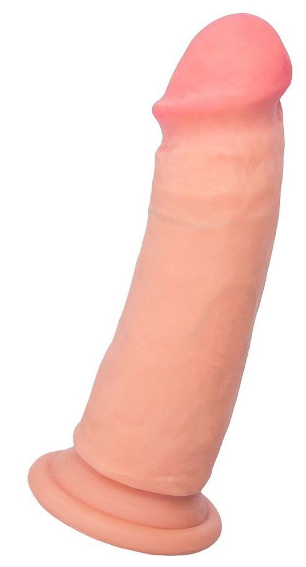 Телесный реалистичный фаллоимитатор RealStick Elite DILDO Tobias - 18 см. (Цвет: телесный)