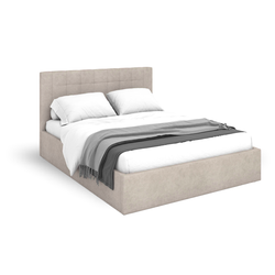 Кровать Рената 24 (с.м.160*200) ЦП 300 Newtone cream, ВариантКроя1 /