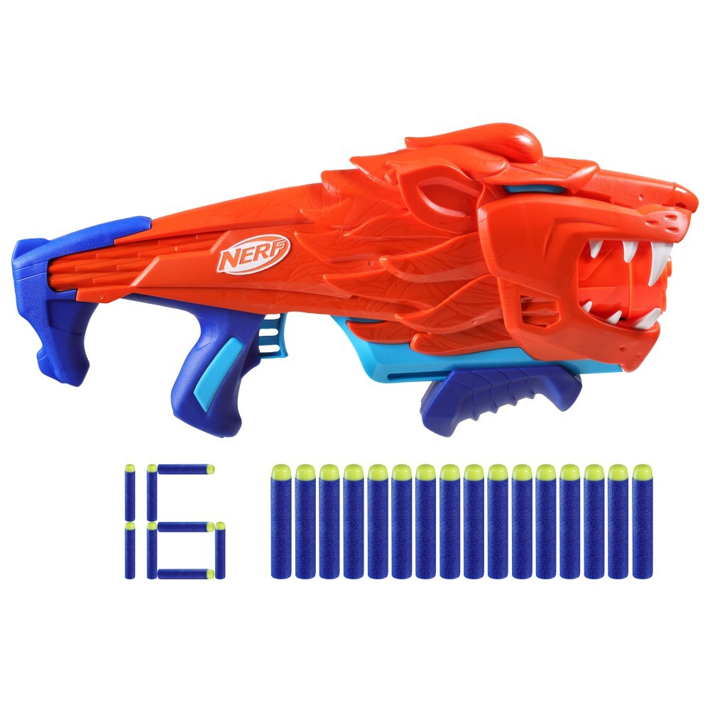 Hasbro Nerf Elite Junior - Пусковая установка Wild Lionfury + стрелы F8646 / артикул   F8646  / GTIN 5010996212160