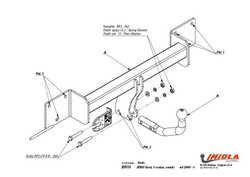 Фаркоп IMIOLA B.010 BMW 1-Series 2004-2012, BMW 3-Series (исключая 335i/ 335d) 2005-2012, BMW 3-Series (исключая 335i / 335d) 2005-2012(паспорт и сертификат в комплекте)(без электрики)