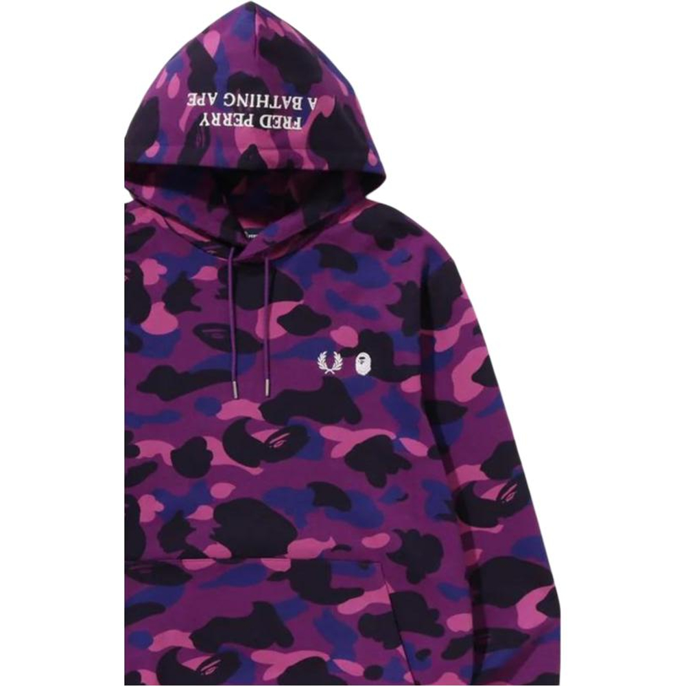 A Bathing Ape X Fred Perry Color Camo Zip Худи