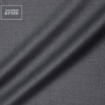 Костюмная чистошерстяная ткань "Super 120's" темно-серого цвета