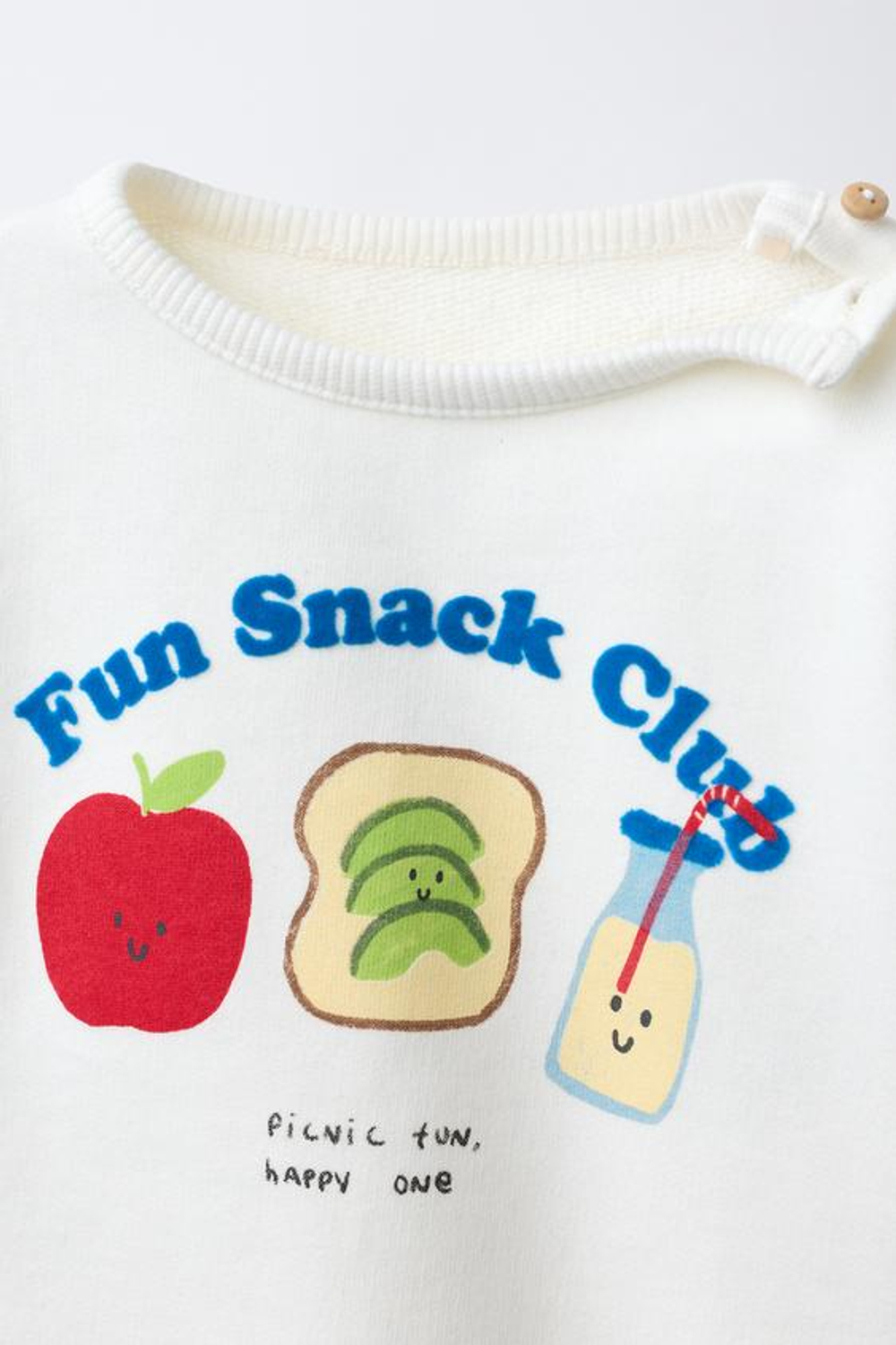 ZARA ТОЛСТОВКА С РЕЛЬЕФНЫМ ПРИНТОМ, ЖЕЛТОВАТО-БЕЛЫЙ