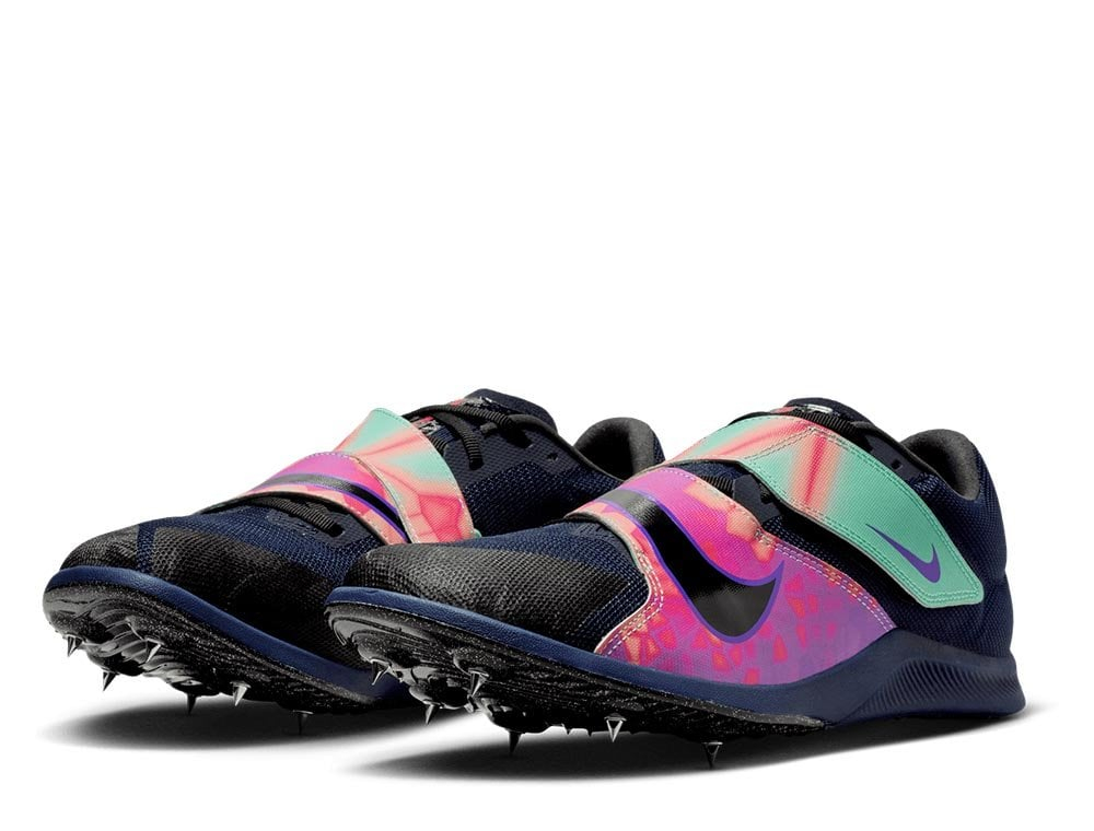Шиповки беговые Nike Zoom Rival Jump Glam U Черно-Розовые