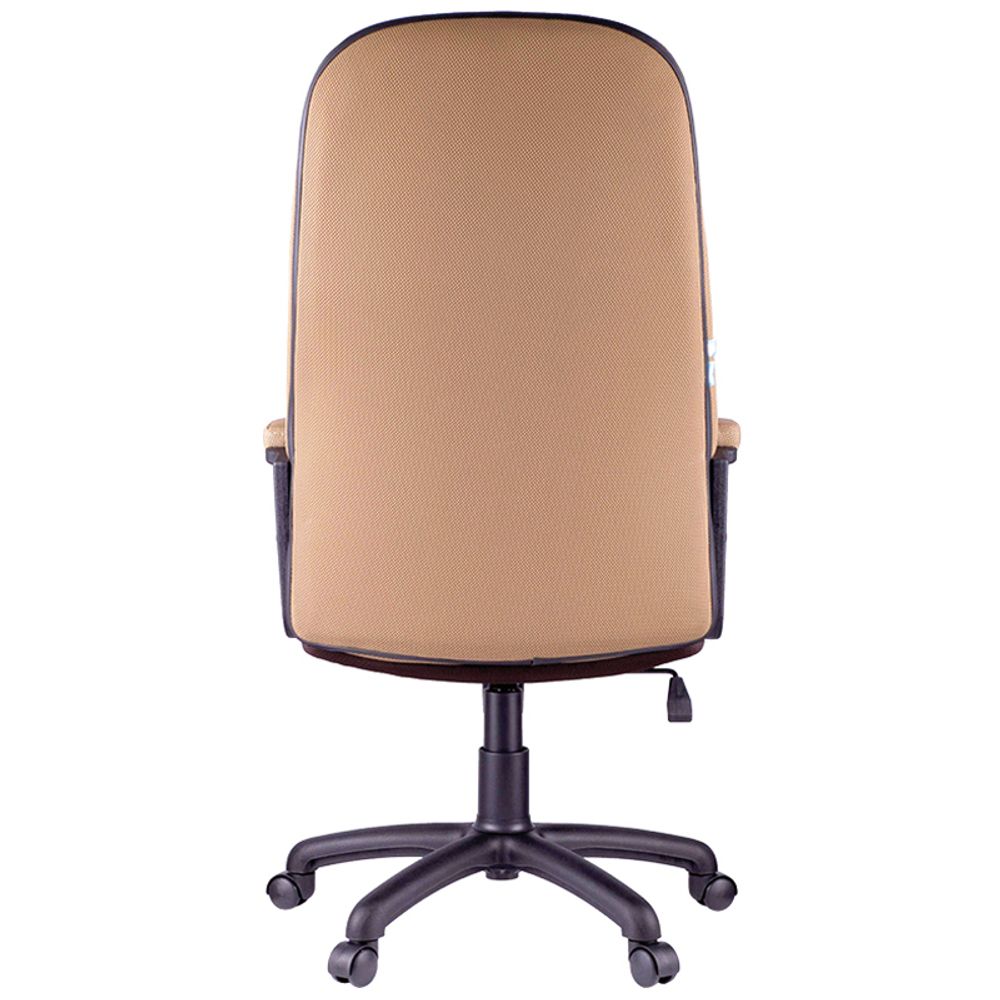Кресло руководителя Helmi HL-E79 "Elegant", ткань TW коричневая/бежевая