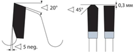 Борфреза Karnasch форма E (овал), твердосплавная