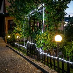 ULD-D50 8M-С08 IP44 WHITE Гирлянда светодиодная Дюралайт. 8м. С контроллером. Белый свет. Провод прозрачный. ТМ Uniel