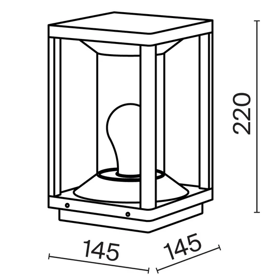 Ландшафтный светильник Келья / Cell E27x1 15Вт IP 54 Outdoor o452fl-01gf
