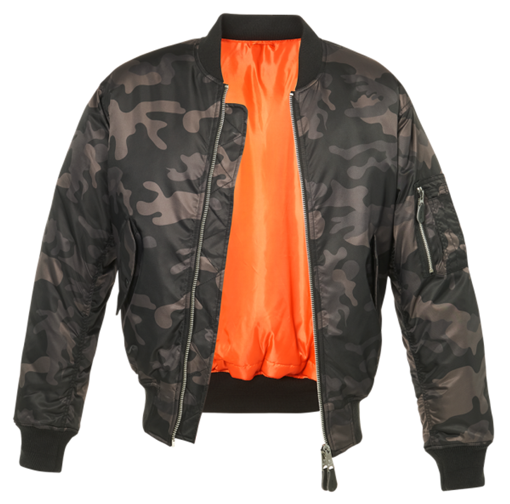 Brandit MA1 CAMO JACKET darkcamo