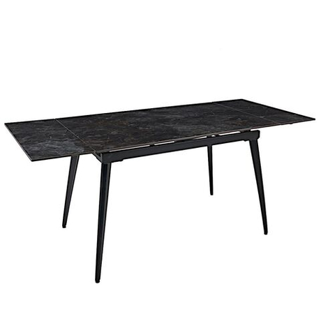 Стол керамический LA ALTA DENVER UMBER GLOSS 120, каркас черный
