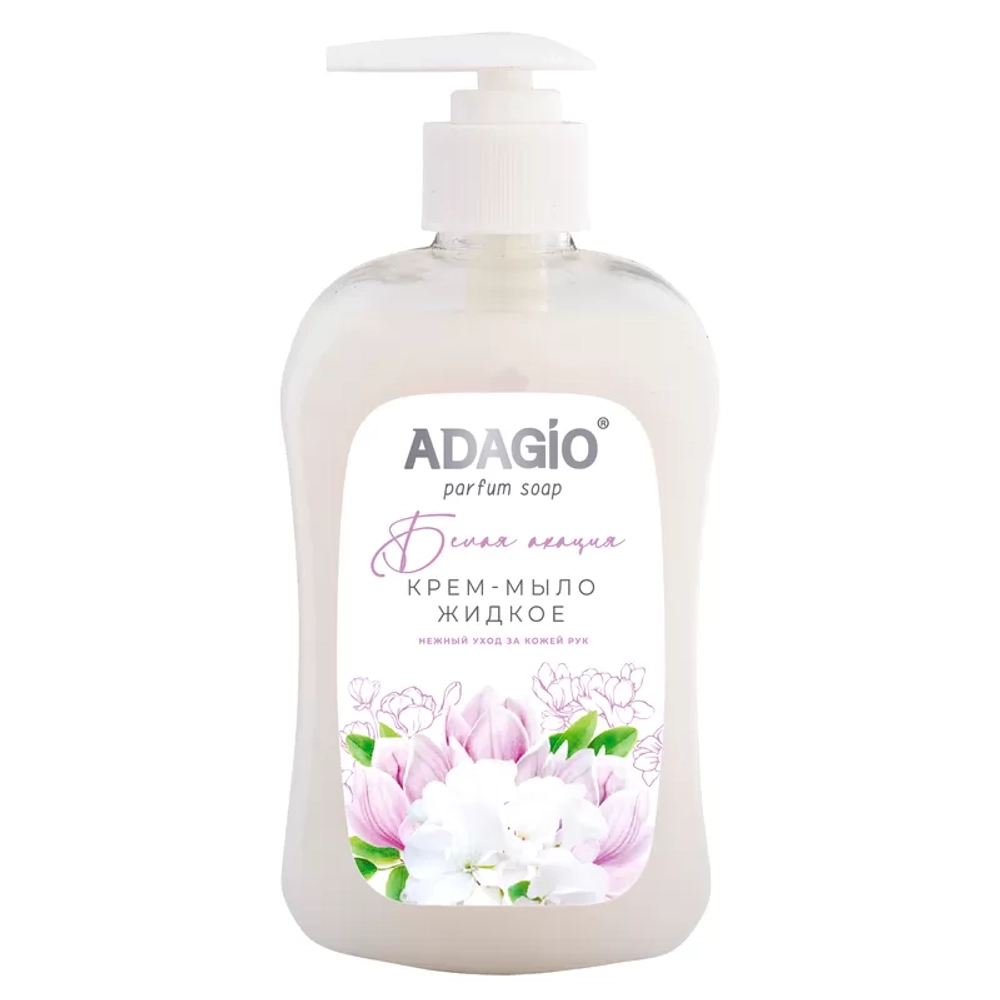 Адажио крем-мыло Белая акация 500 мл