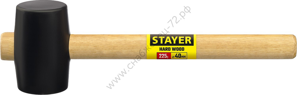 STAYER 225 г, Чёрная резиновая киянка (20505-40)