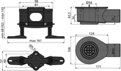 Низкий cифон DN50 и комплект регулируемых ног Alca Plast APZ-S9