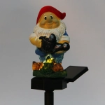 Светильник на солн.батарее «Гномик» 12*8*7 см, (свечение теплый белый)