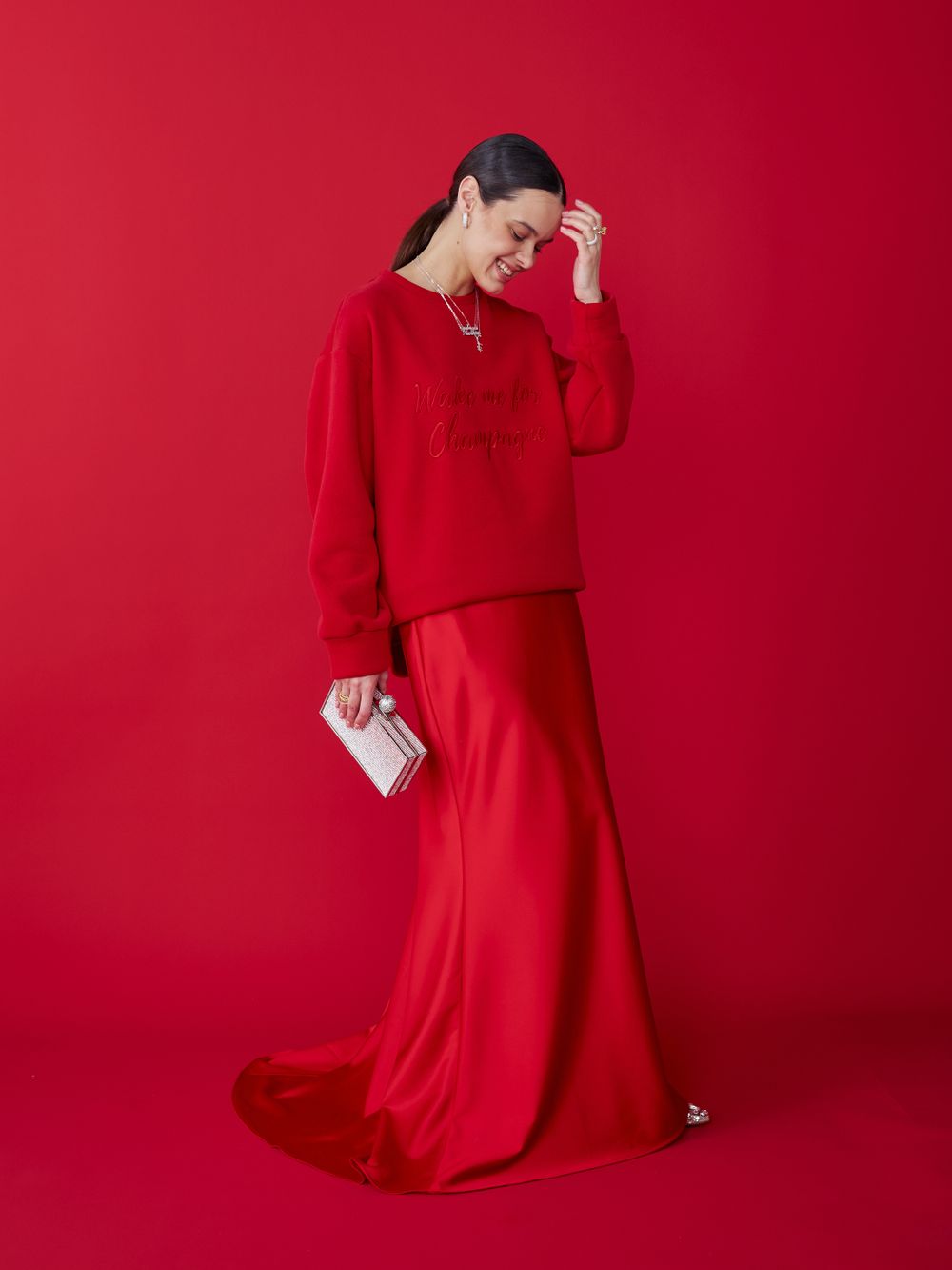 СВИТШОТ CHAMPAGNE RED