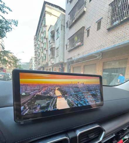 Магнитола для Mazda CX-5 KF 2020+ (рынок США/Китай) - Carmedia HP-M1216 монитор 12.3" в стиле Audi на Android 11, CarPlay, 4G SIM-слот