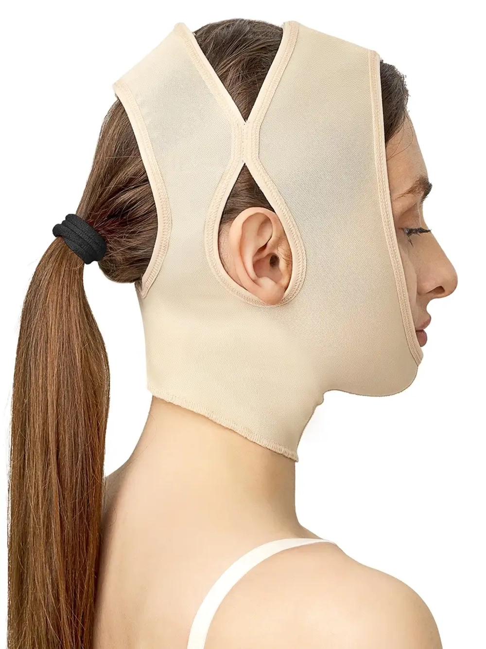 Лифтинг маска компрессионная послеоперационная 7065 бежевый Beautiful line