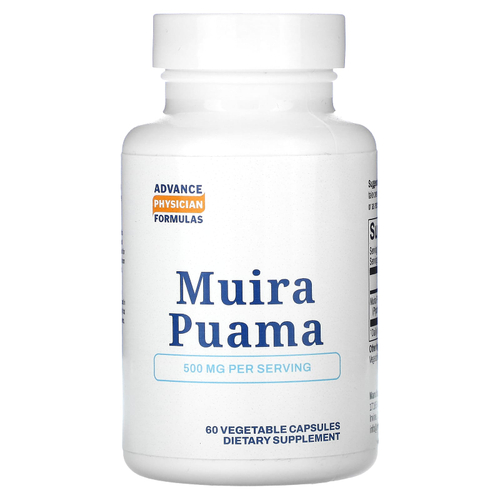 Advance Physician Formulas, муира пуама, 500 мг, 60 вегетарианских капсул