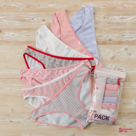 Трусики женские DOMINANT 37000-132, BIKINI, 7 шт. в уп. (неделька)