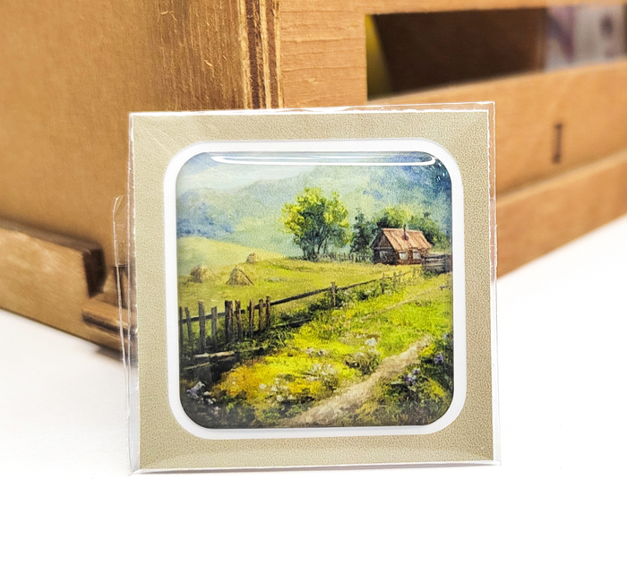 Объемная наклейка Уютный домик