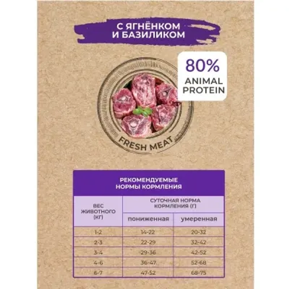 Сухой корм для стерилизованных кошек Best Dinner Cat Adult Holistic Sterilized 1,5кг ягненок с базиликом сухой