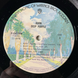 Винтажная виниловая пластинка LP Deep Purple Burn (Japan 1974) (No Obi)
