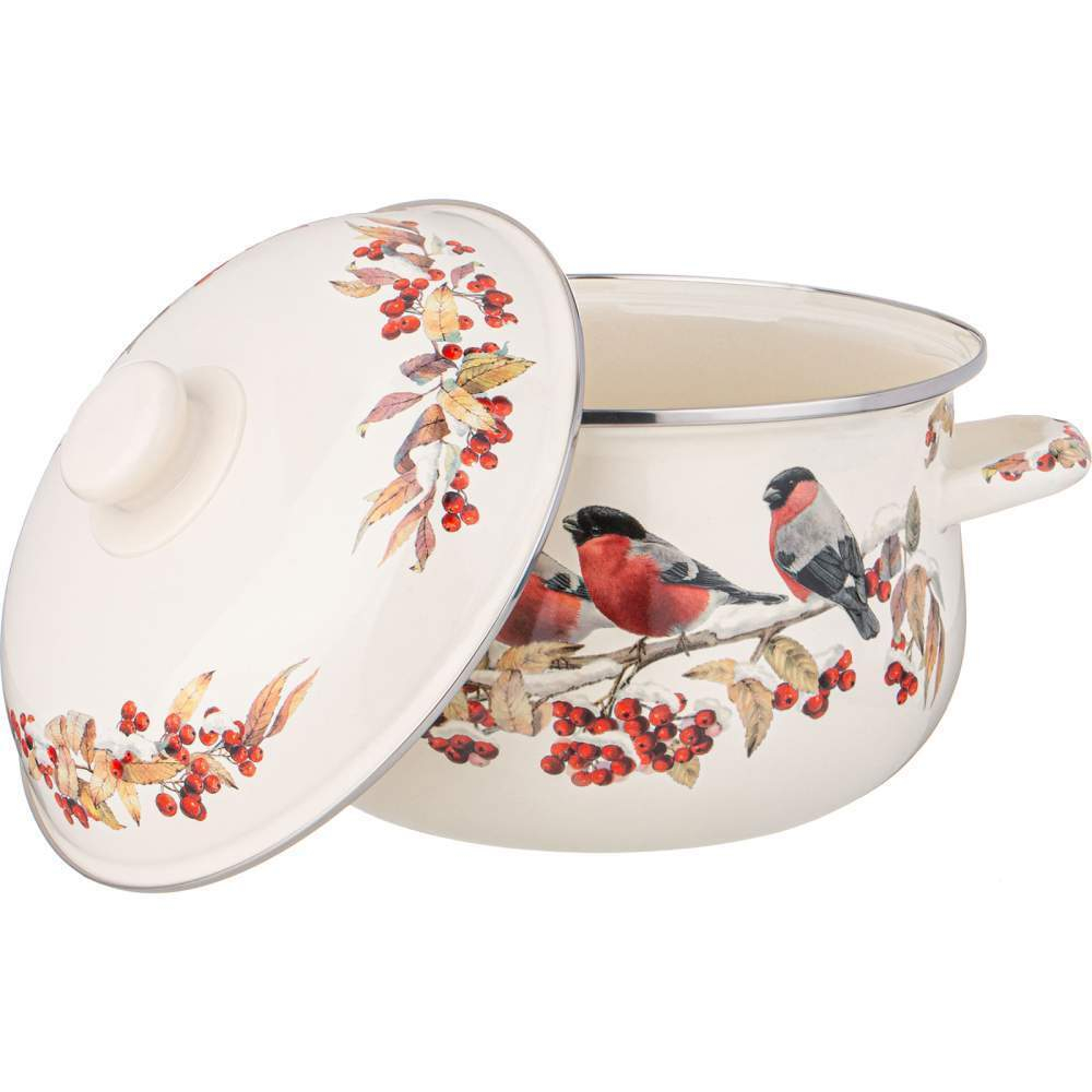 Кастрюля 3,6л "Снегири"