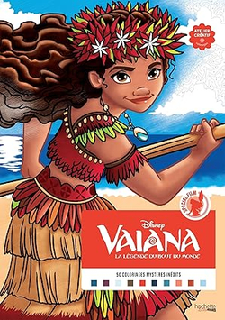 Hachette раскраска по номерам Coloriages au numéro -Раскраски Vaiana