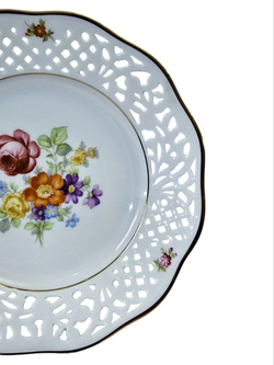 Тарелка декоративная "Цветы" Германия