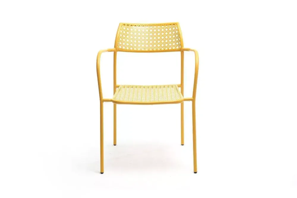 "Посейдон" стул стальной, цвет желтый