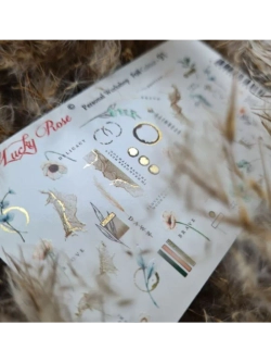 Lucky Rose Слайдеры наклейки для ногтей Foil 91