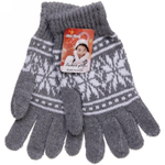 Перчатки женские теплые «Скандинавия» 19 см, микс