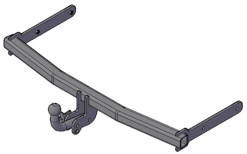 Фаркоп Skoda Fabia хетчбек 2007-2014, условно-съемный,(без электрики) Трейлер.9731