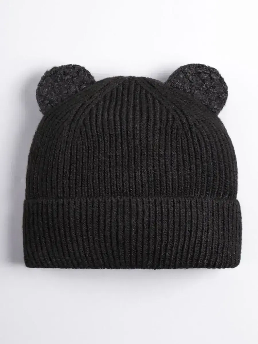 Шапка с ушками вязаная для детей