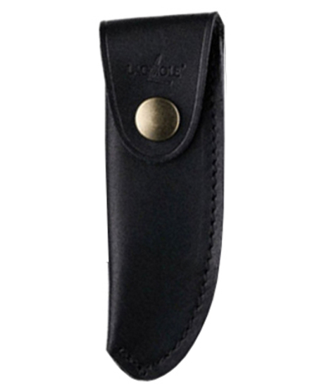 Чехол кожаный на пояс для складного ножа с лезвием 11см Forge de Laguiole Buron черный