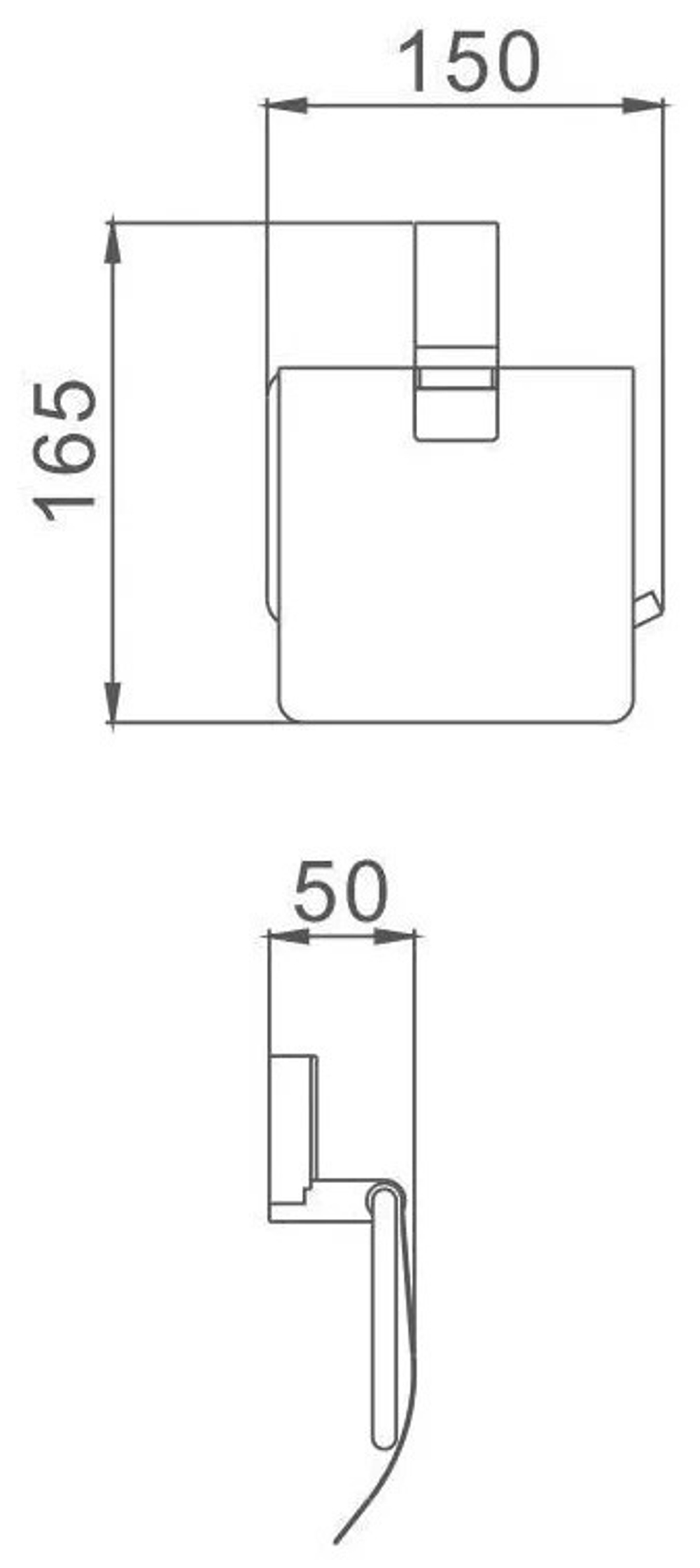 Держатель для туалетной бумаги Haiba HB8803