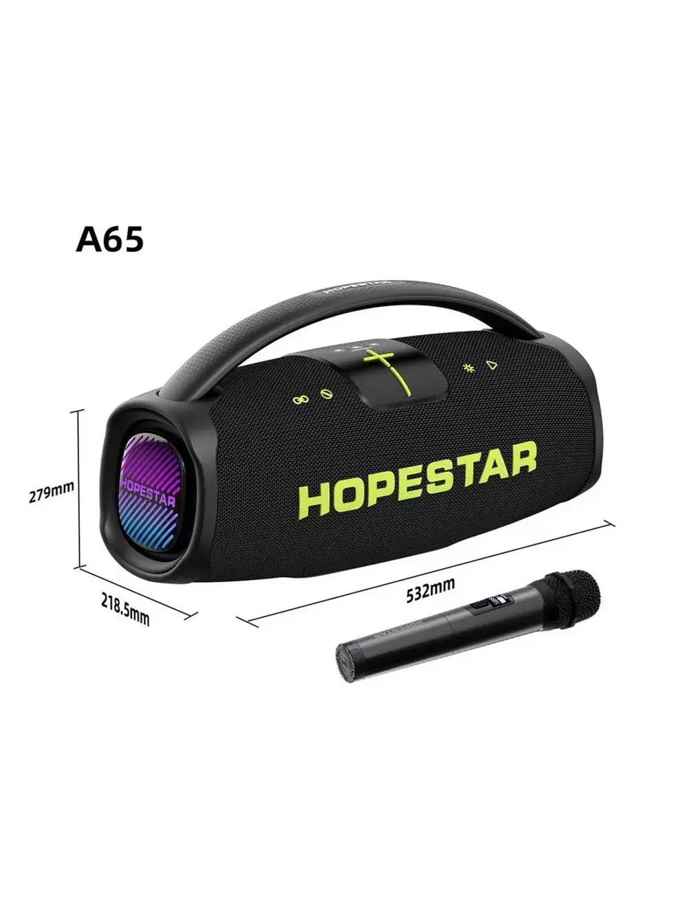 Колонка Hopestar A65 300W, с подсветкой