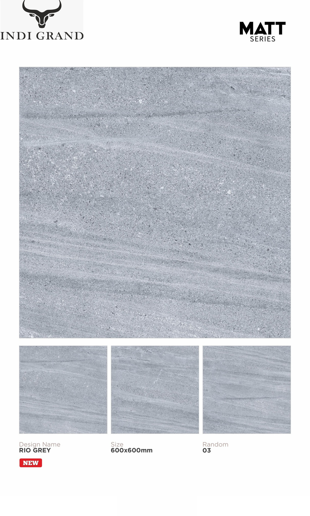 Керамогранит matt 60х60 rio grey